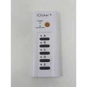 iClicker + Plus Student Response Remote Control Model RLR15 Tested & Works!